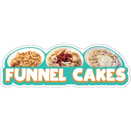 Funnel Cakes Decal Concession Stand Food Truck Sticker